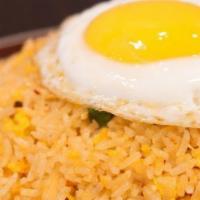 Indonesian Fried Rice · It's spicy and containing chicken, shrimp & sunny side up egg. Highly recommended!
香辣炒飯 - 含雞...