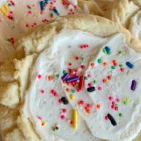 Soft Shug 1/2 Dozen · 6 old fashioned soft sugar cookie topped with buttercream frosting and a dash of sprinkles. ...