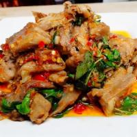 Fried Basil With Duck · 