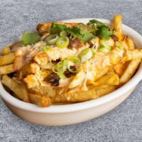 Loaded Fries · Start with our signature golden fries, add melty cheese sauce. What's not to love