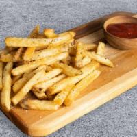 Garlic Parmesan Fries · Signature golden French fries tossed in parmesan and garlic