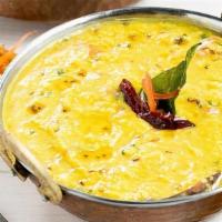 Dal Tadka · (GF). (Can be made Vegan upon request). Simmered yellow split lentils tempered with cumin, m...