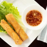 Cha Gio (2) · Fried eggrolls with pork. Contains egg.