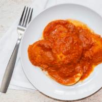 Cheese Ravioli Lunch · Served with your choice of red, white or pink sauce.