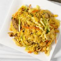 Singapore Rice Noodles 星洲炒米粉 · 10 ingredient with curry.