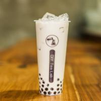 Classic Jasmine Green Milk Tea  绿奶茶 · jasmine green tea, non-dairy creamer