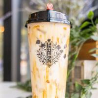 Brown Sugar Boba · Milk drink drizzled with brown sugar and paired with boba drenched in brown sugar and honey ...