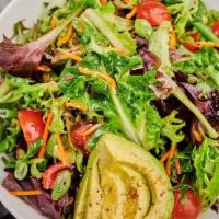 Salad - House Salad · Mixed greens, tomato, onion, avocado, carrots.