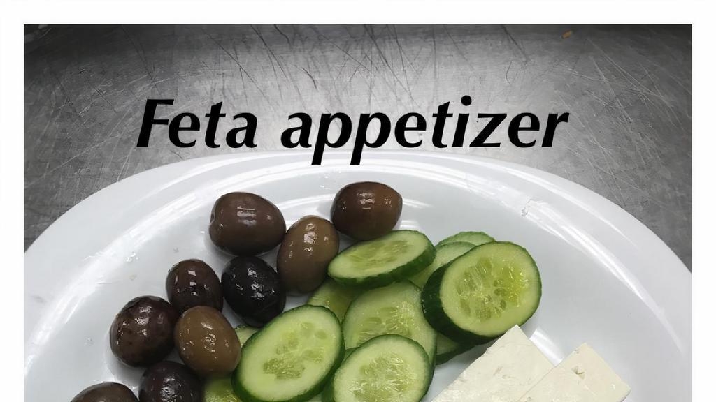 Feta Plate · feta cheese,tomato,cucamber,kalamata olives served with pita bread