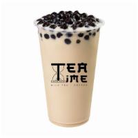 Hokkaido Milk Tea · Black or Green Tea, Black Boba