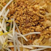 - Royal Pad Thai · Stir fried flat rice noodles with bean sprouts, egg, green onion, carrot, and ground peanuts...