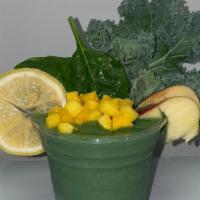Zen Juice · Kale, banana, spinach, lemon, mango, apple juice.
Great for Kale and Spinach lovers with a t...