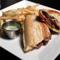 Cubano · Slow roasted pork Hickory Smoke Ham, Swiss Cheese and Pickles. . . Oye Chico Don't Forget th...