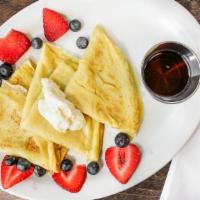 Fresh Crepes · House made jam and sweet cream cheese.