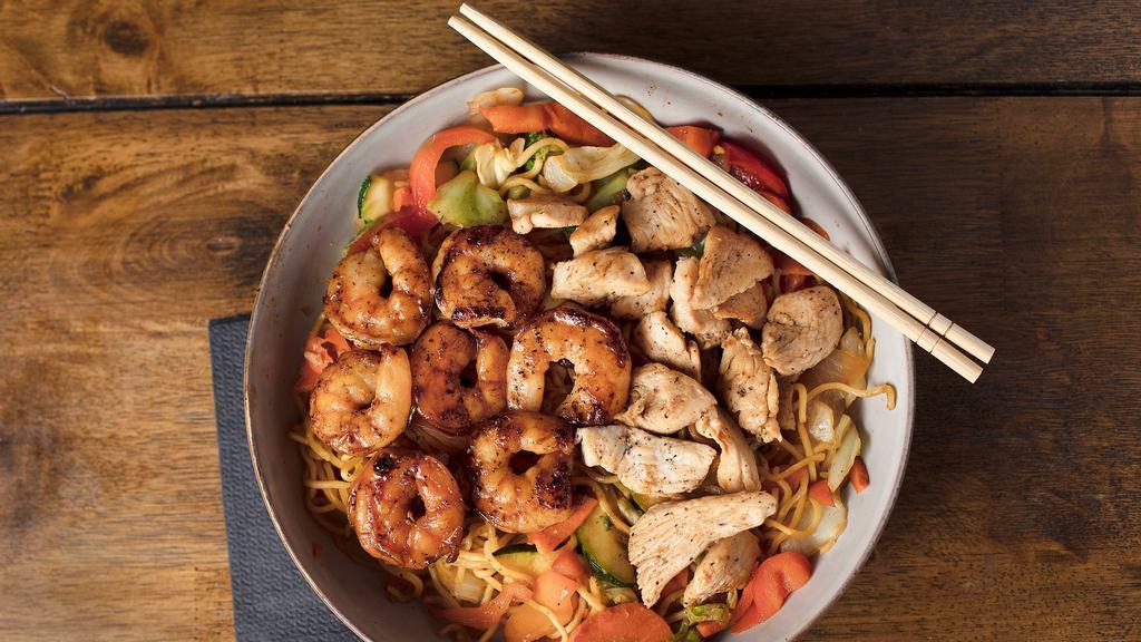 Combination Of 2 Teriyaki Bowl · Served with mixed vegetables.