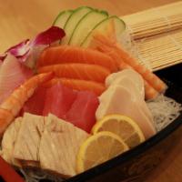 Sashimi Combo · 18 pcs of fish chef's choice.