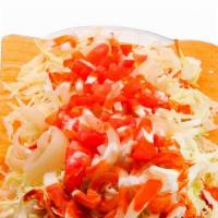 Duro Preparado · Square Durito Wheat with sour cream cabbage, pickled pork skin, tomatoes with Mexican sauces...