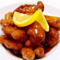 Orange · Spicy. Chicken, beef or shrimp. Dry chili pepper and orange peel in a sweet and sour chili o...