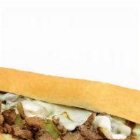 Grand Escape · Onions, mushrooms, green peppers, and Provolone cheese. The sandwich that put us on the map!