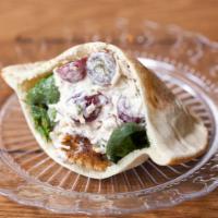 Chicken Salad Pocket · With grapes, walnuts, scallions and ginger.