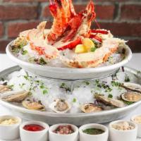 Seafood Plateau Grande* · 6 Jumbo Shrimp, 8 Oysters, 8 Littleneck Clams King Crab, Whole Lobster, Crabmeat Salad, Tuna...