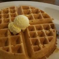 Belgian Waffle · Fresh waffle served with butter and syrup