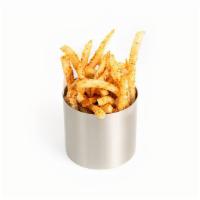 Togarashi Fries · Seasoned with Japanese chili powder served with your choice of one sauce.