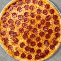Pepperoni Piper Pizza  · Pepperoni and mozzarella cheese baked on a hand-tossed dough