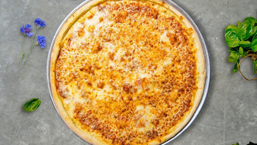 Best In Cheese Pizza  · Fresh tomato sauce, shredded mozzarella and extra-virgin olive oil baked on a hand-tossed dough