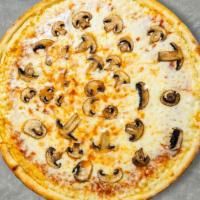 Meaty Funghi Freakout Pizza  · Pepperoni, sausage, mushrooms, olives, green peppers and extra virgin olive oil baked on a h...