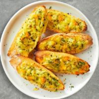 Cheese Garlic Bread · (Vegetarian) Housemade bread toasted and garnished with butter, garlic, mozzarella cheese, a...