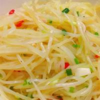 Shredded Potatoes With Vinegar Sauce 醋溜土豆丝 · Vegetarian.