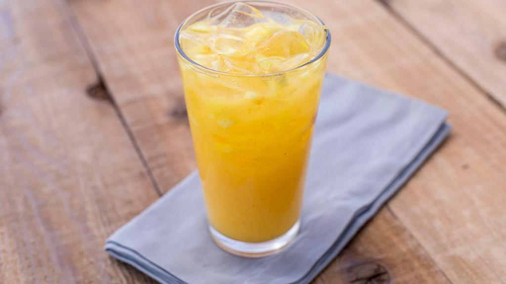 Ensalada · It's a home made beverage! Ingredients are Pineapple, Mango, Green Mango, Red & Green apple, Maranon, Mamey and Lettuce. One side only 24 oz