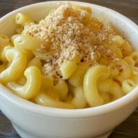 Mac & Cheese · With almond parmesan.