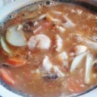 Caldo De Res
 · Popular Mexican soup made with delicious chunks of beef, potatoes and carrots with shredded ...