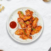 Double Life Sweet Spicy Wings (Boneless) · Boneless breaded fresh chicken wings, fried until golden brown, and tossed in sweet and sour...