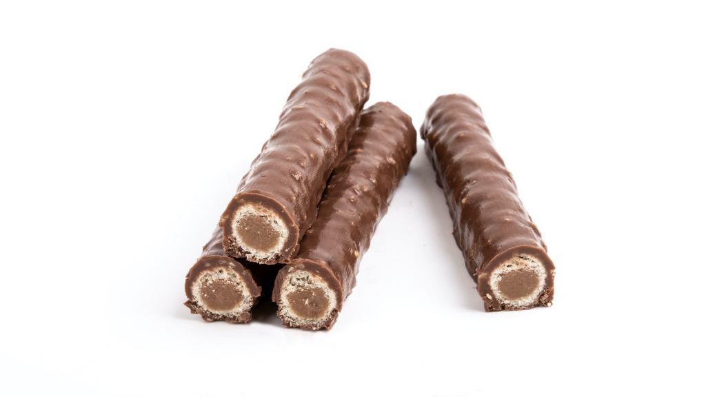 Chocolate Nut Roll With Almonds · Elegant dough rolled with chocolate nut and crushed almonds.