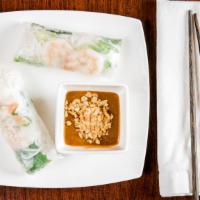 Spring Rolls  · 2 pieces 
Wrapped in rice paper with pork, shrimp, vermicelli noodles, romaine lettuce, and ...