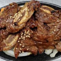 43-La Rib Marinated Grilled Beef Short Rib (2Per) · Marinated Short Ribs (12pc)
Serving w/ 2 rice, and 4 side dishes