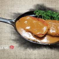 Pork Cutlet (Don Ka Su) · Deep Fried Pork Loin with , Traditional Sauce,
(Comes with 1 rice, 3 side dishes)