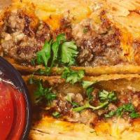Green Chile Cheeseburger Eggrolls · All the best parts of a burger, minus the veggies, seasoned ground beef, fiesta blend cheese...