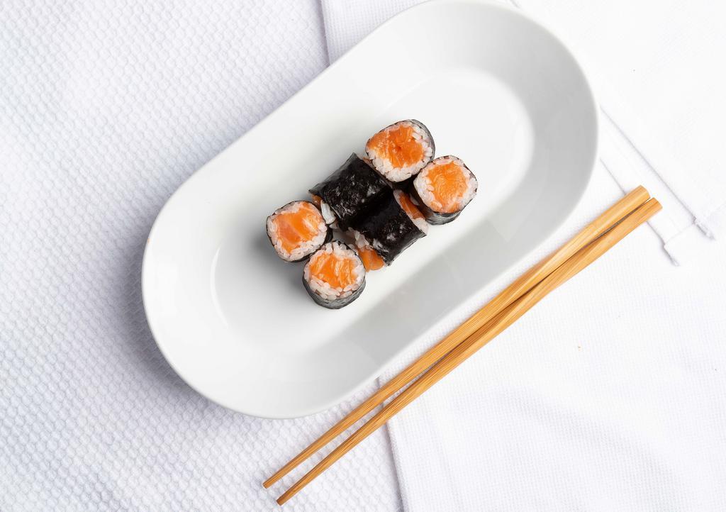 Salmon Roll · Consuming raw or undercooked meats, poultry, seafood, shellfish or eggs may increase your risk of foodborne illness.