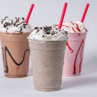 Ice Cream Shakes · Thrifty Ice Cream Shakes. Chocolate, Vanilla, Strawberry and Cookies and Cream