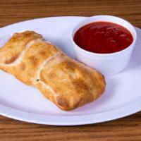 Pepperoni Roll · With green chilies and mozzarella. Rolled up in hand tossed pizza dough then baked. *Sauce n...