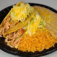 Two Chicken Tacos Plate · 