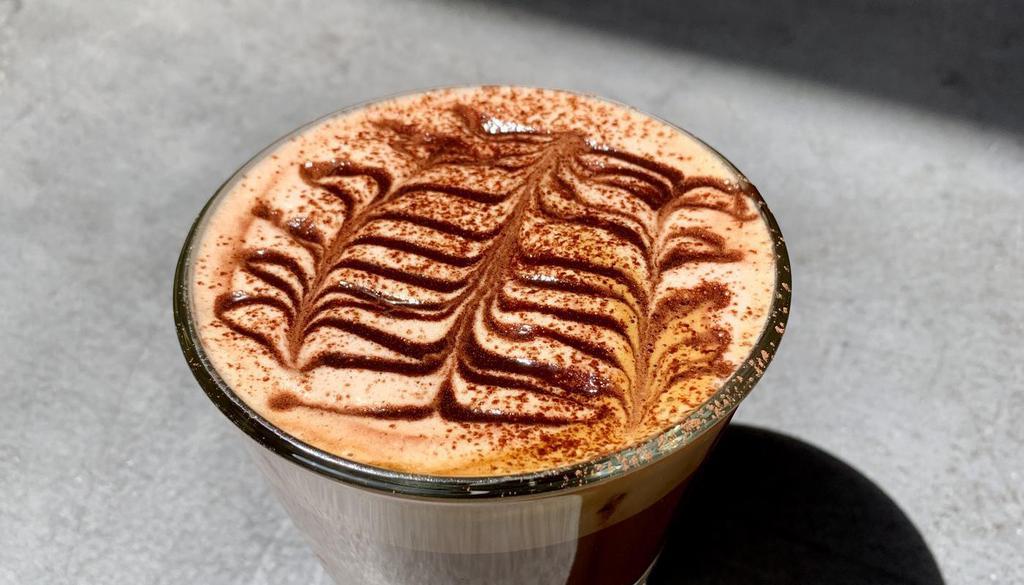 Magic Mocha. · House blend espresso, milk, 33% Kali chocolate (12oz)