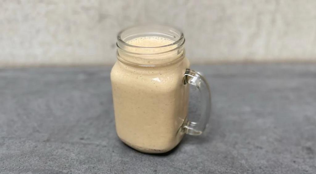 The Stef Special* · nitro coffee, banana, dates, peanut butter, almond milk, & love