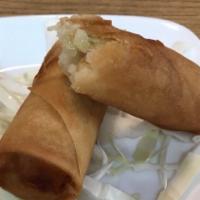 Fried Spring Rolls · Vegetarian fried flour paper roll, 1 order for 2 pieces.