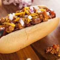 Bacon Classic Original Hot Dog · Delicious National Hebrew 1⁄4 lb Kosher Dogs with bacon served on an Amoroso roll with toppi...