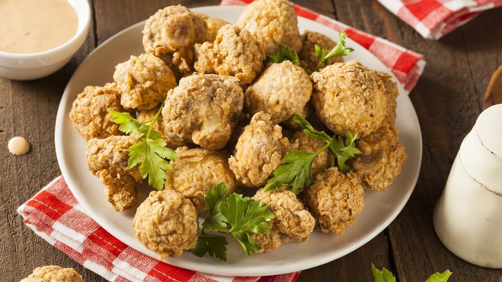 Fried Mushrooms · Delicious fried mushrooms fried upon order.